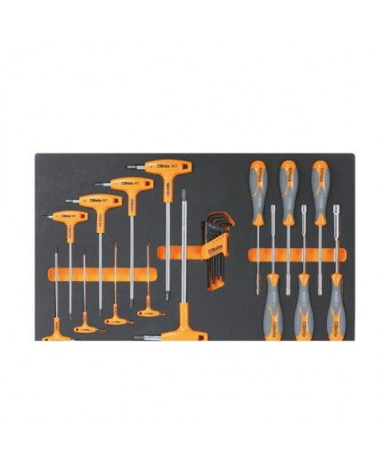 Beta 3900-07/5M - Cassettiera carrello portautensili C39 con 7 cassetti + 181 utensili 