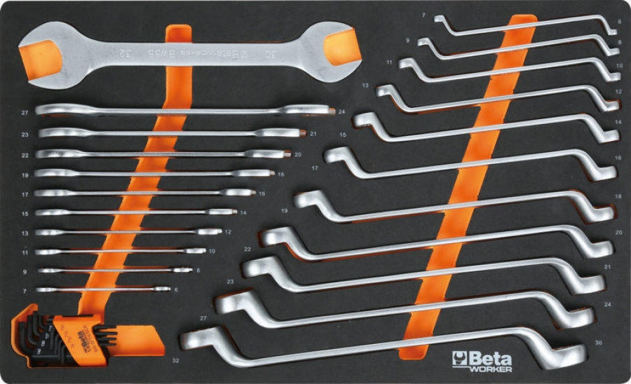 Beta BW 2400S 8/E-L - Carrello porta attrezzi completo di 398 utensili - arancione 