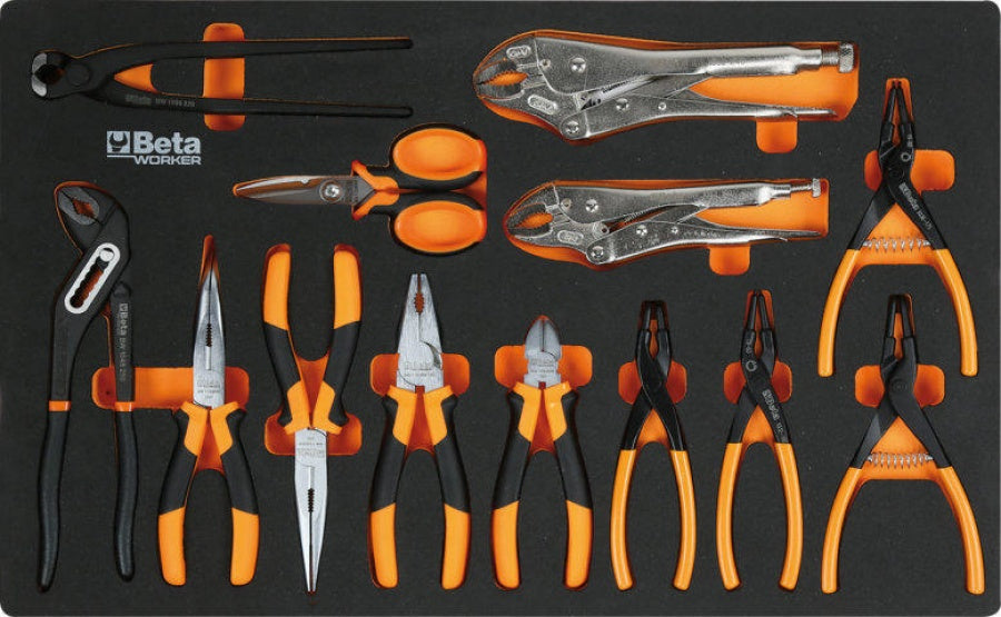 Beta BW 2400S 8/E-L - Carrello porta attrezzi completo di 398 utensili - arancione 