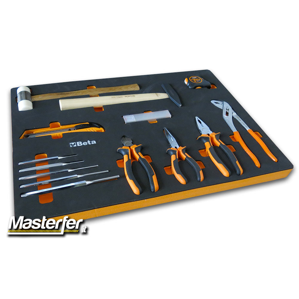 Beta C04BOX VU - Carrello attrezzi da officina a 6 cassetti completo di 196 utensili