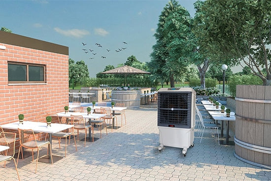 Briotron 8000 - Raffrescatore evaporativo portatile per medi ambienti fino a 100 m²