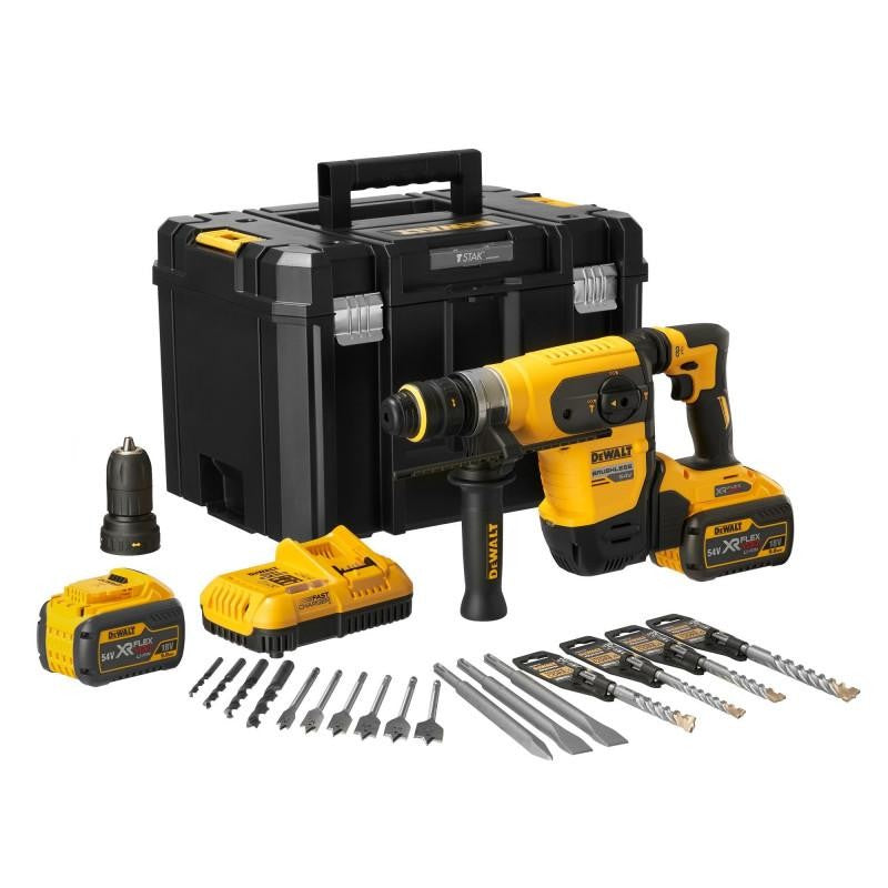 Dewalt DCH417X2-QW - Tassellatore SDS-PLUS a batteria XR FLEXVOLT 54V. 2 x 9Ah