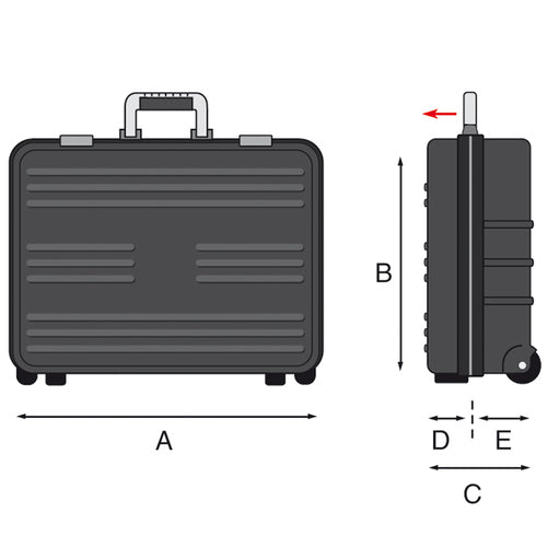 GT Line BOXER WH PEL - Trolley professionale porta attrezzi - vuota