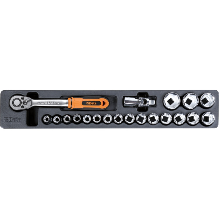 Beta BW 2120L-E/T91 - cassetta in lamiera con assortimento 91 utensili