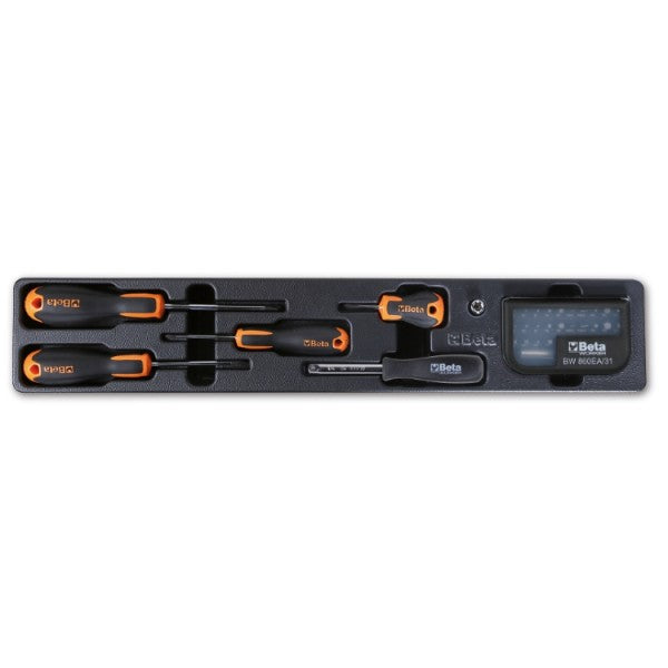 Beta BW 2120L-E/T91 - cassetta in lamiera con assortimento 91 utensili