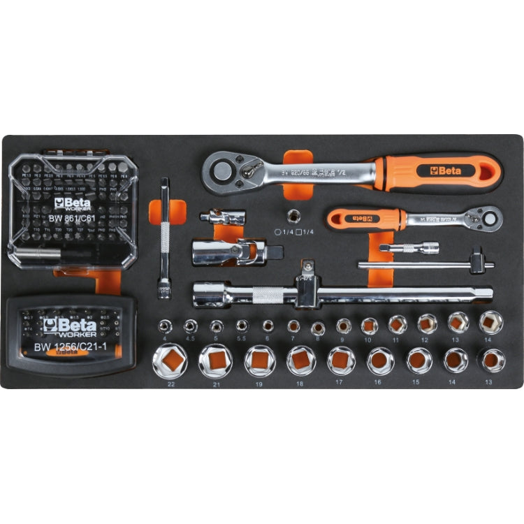 Beta BW 2200E/21 - Cassettiera portatile con assortimento di 159 utensili