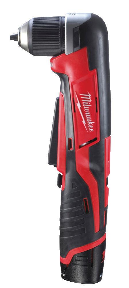 Milwaukee C12 RAD-202B - Trapano avvitatore angolare a batteria 12V, 2 x 2Ah in borsone