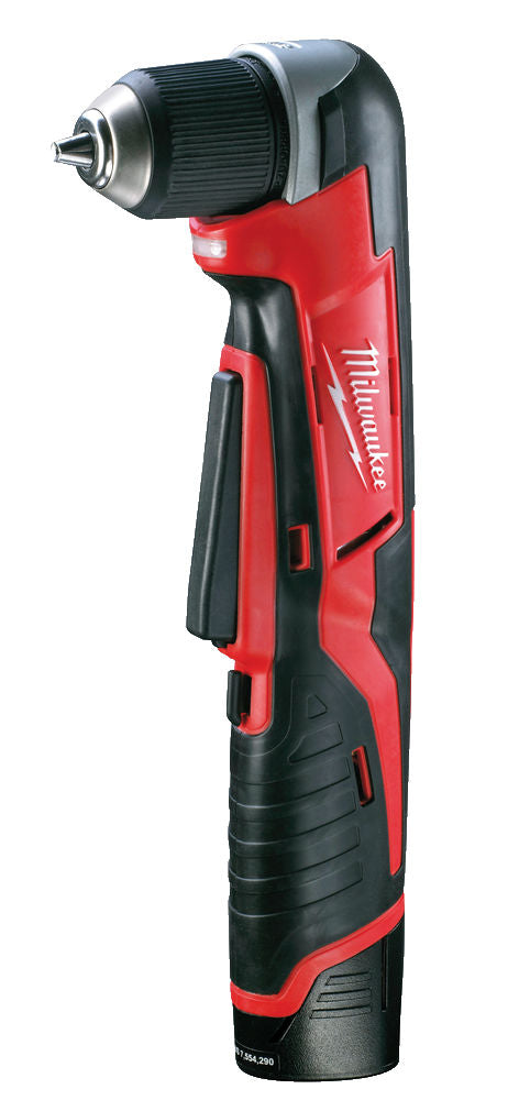 Milwaukee C12 RAD-202B - Trapano avvitatore angolare a batteria 12V, 2 x 2Ah in borsone