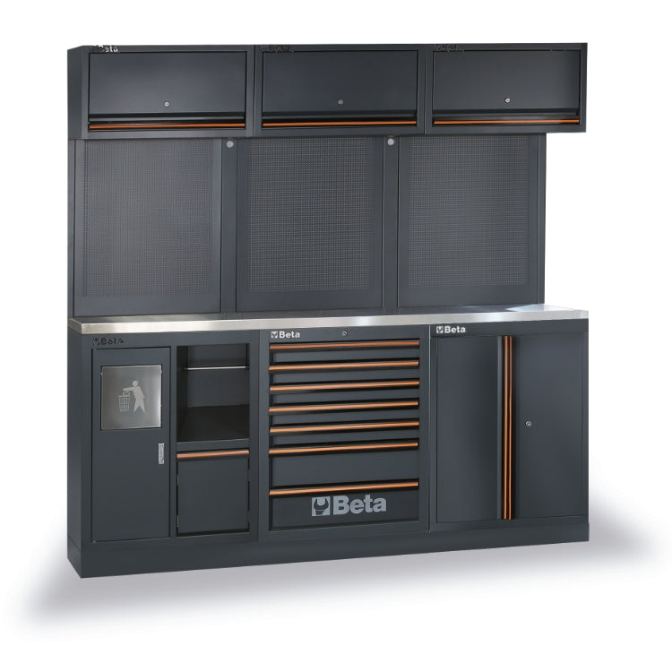 Beta C45PRO 2.0 AX - Arredamento per officina con piano rivestito in acciaio