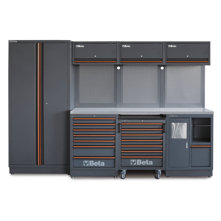 Beta C45PRO 2.0 X - Arredamento per officina con piano rivestito in acciaio