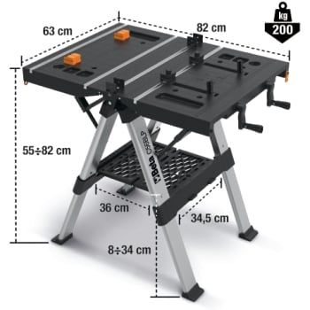 Beta C56BLP - Banco da lavoro pieghevole multiuso