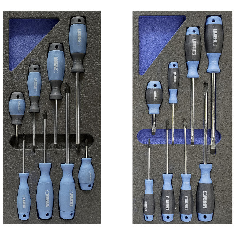 Fervi C960/CC01 - Carrello completo di utensili