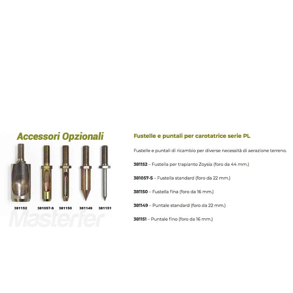 Billy Goat PL2501SPH accessori opzionali
