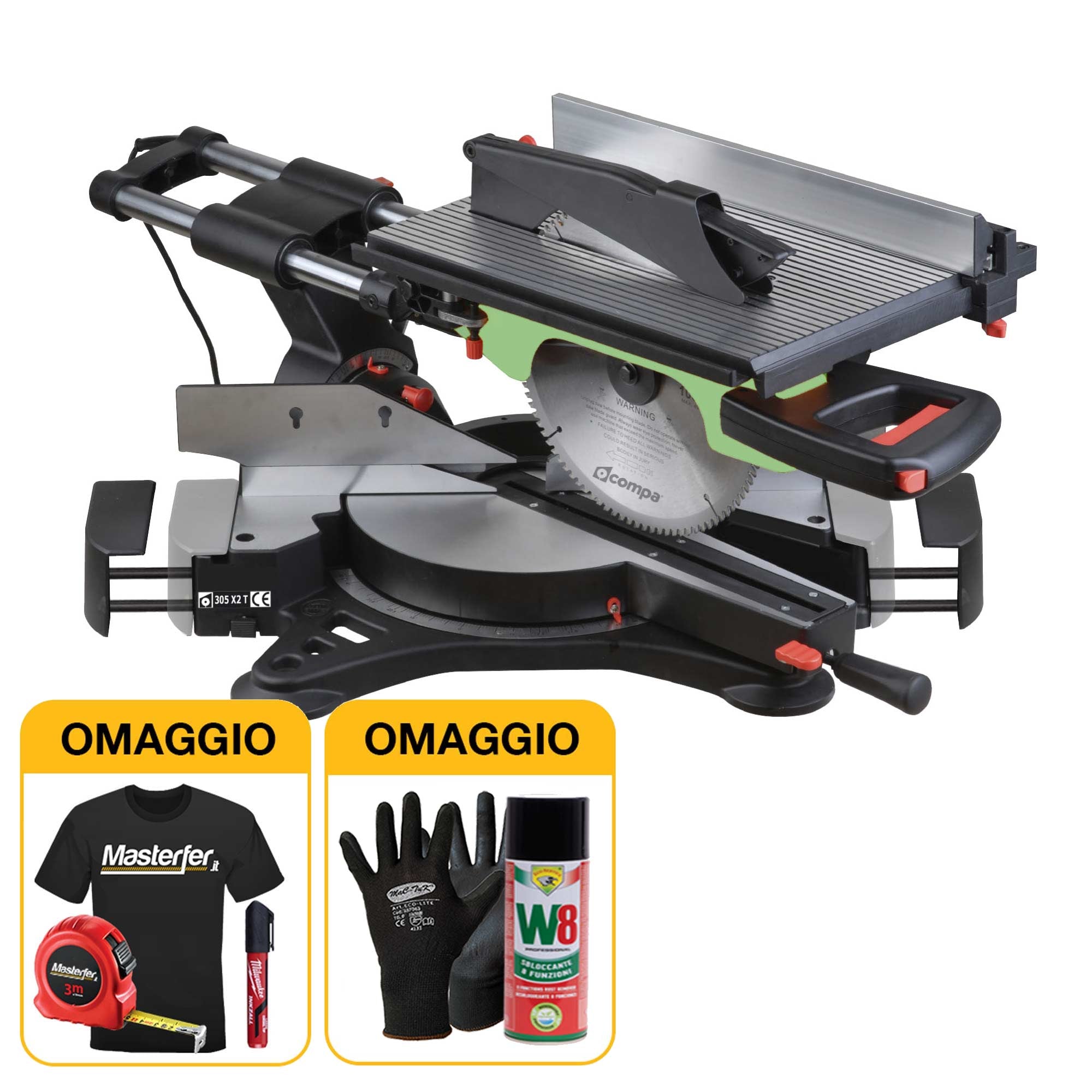 Compa Slider 305 X2-T | OMAGGI E MIGLIOR PREZZO | Troncatrice radiale ...