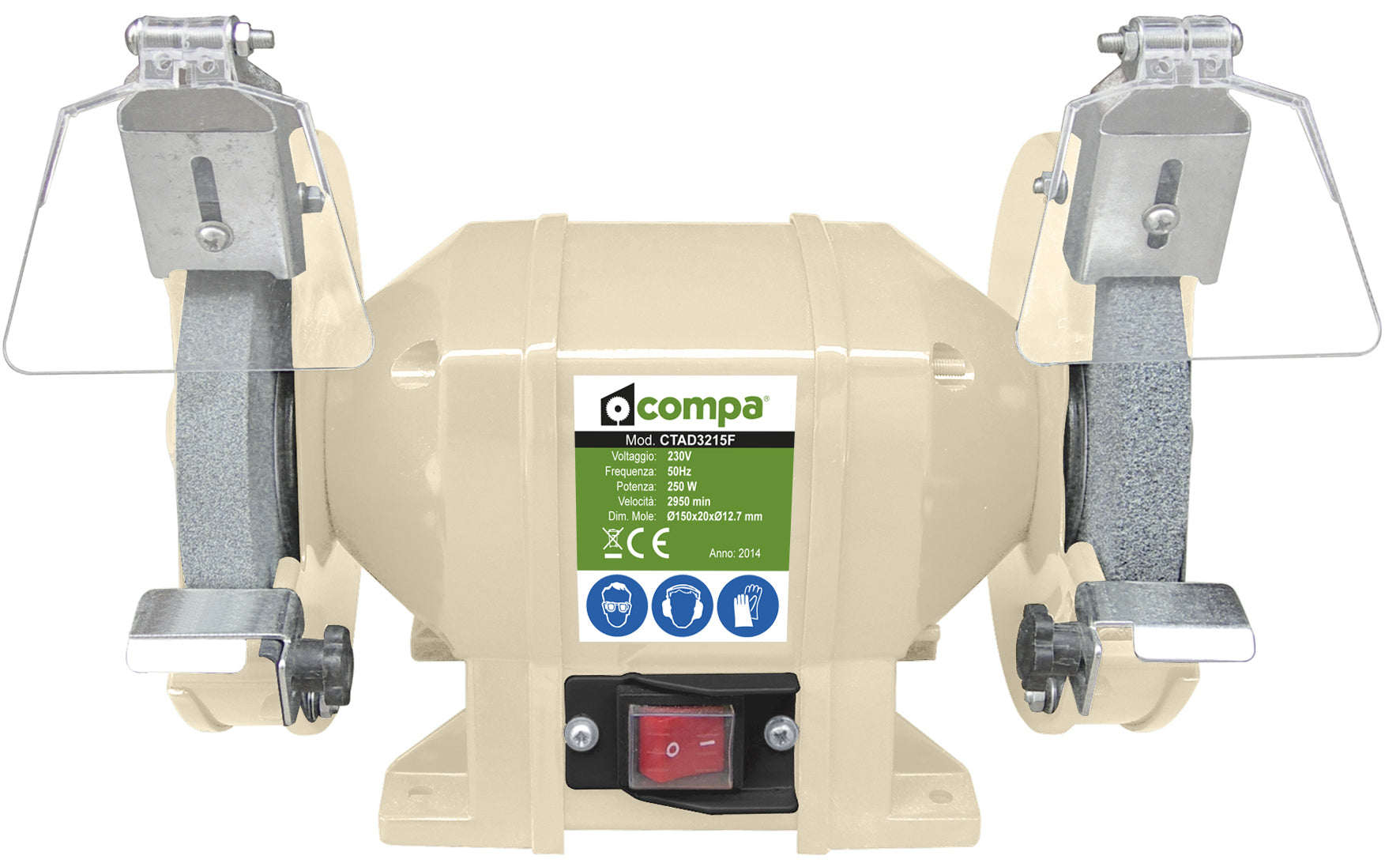 Compa CTAD3215F - Smerigliatrice doppia da banco