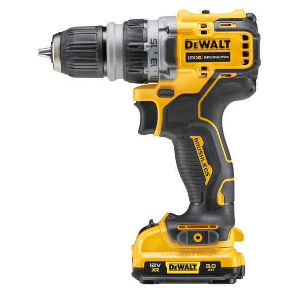 Dewalt DCD703L2T-QW - Trapano avvitatore 12V con mandrino intercambiabile, 2 x 3Ah