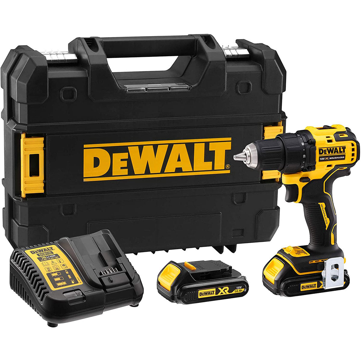 Dewalt DCD708L2T - Trapano avvitatore 18V con percussione 2 x 3Ah