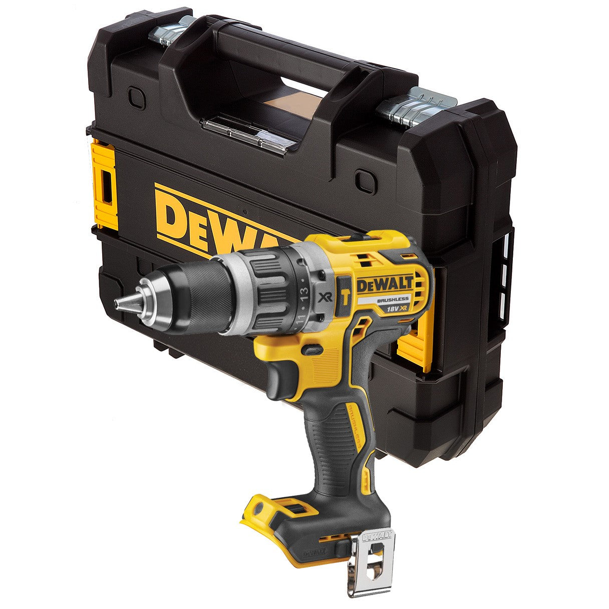 Kit Dewalt 18V - Trapano DCD796 - Smerigliatrice DCG412 - Tassellatore DCH253, 2 x 4Ah