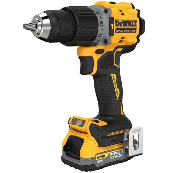 Dewalt DCD805E2T-QW - Trapano avvitatore a batteria 18V POWERSTACK con percussione 