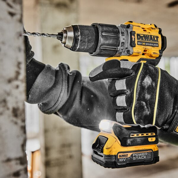 Dewalt DCD805E2T-QW - Trapano avvitatore a batteria 18V POWERSTACK con percussione 