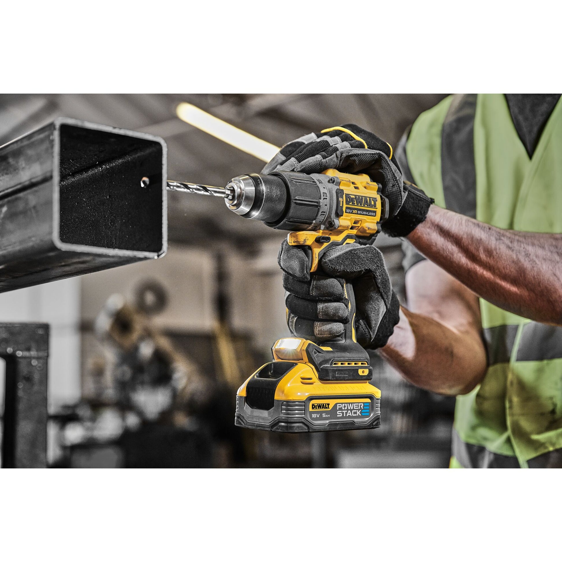 Dewalt DCD805H2T-QW - Trapano avvitatore a batteria 18V con percussione - 2 X 5Ah POWERSTACK