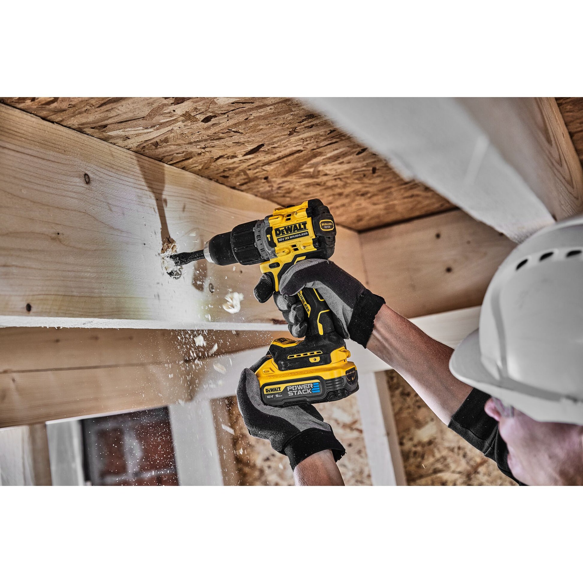 Dewalt DCD805H2T-QW - Trapano avvitatore a batteria 18V con percussione - 2 X 5Ah POWERSTACK
