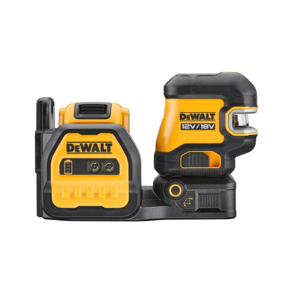 Dewalt DCE825D1G18-QW - Tracciatore laser raggio verde (2 linee a croce 90° + 5 punti