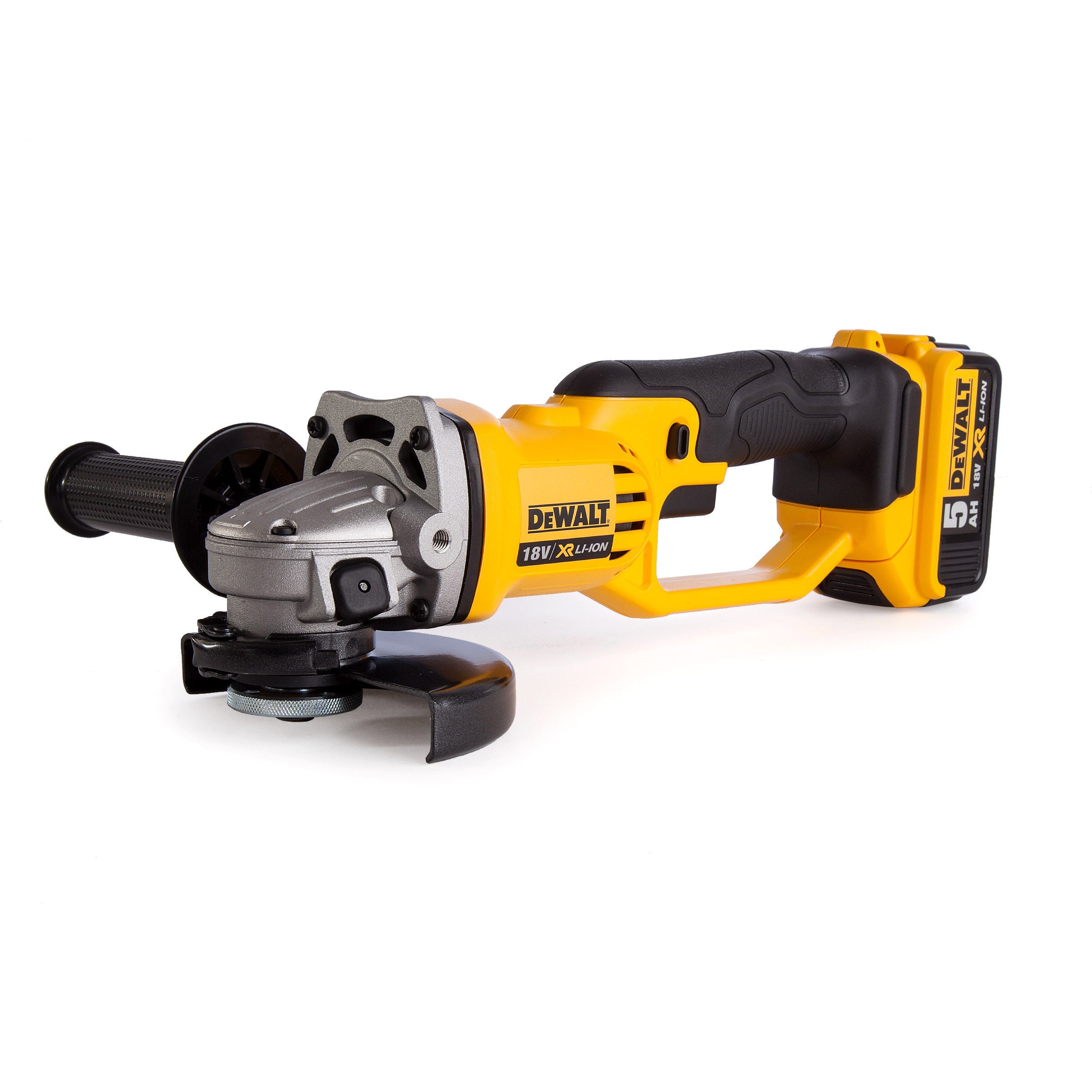Dewalt DCG412P1 - Smerigliatrice angolare a batteria 18V + 1 Batteria 5Ah con OMAGGIO