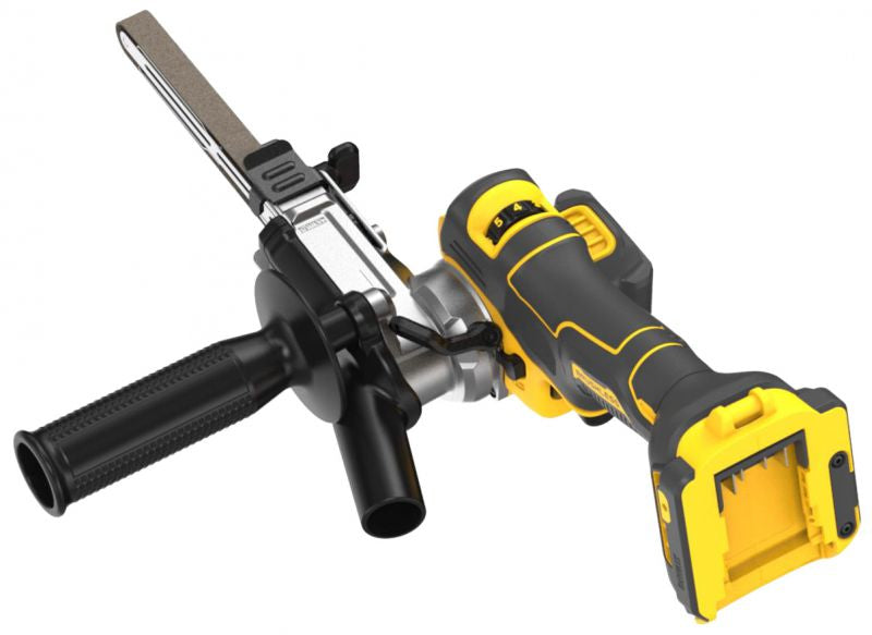 Dewalt DCM200E2T-QW - Levigatrice a nastro a batteria 18V per finitura e sbavatura - 2 x 18V Powerstack