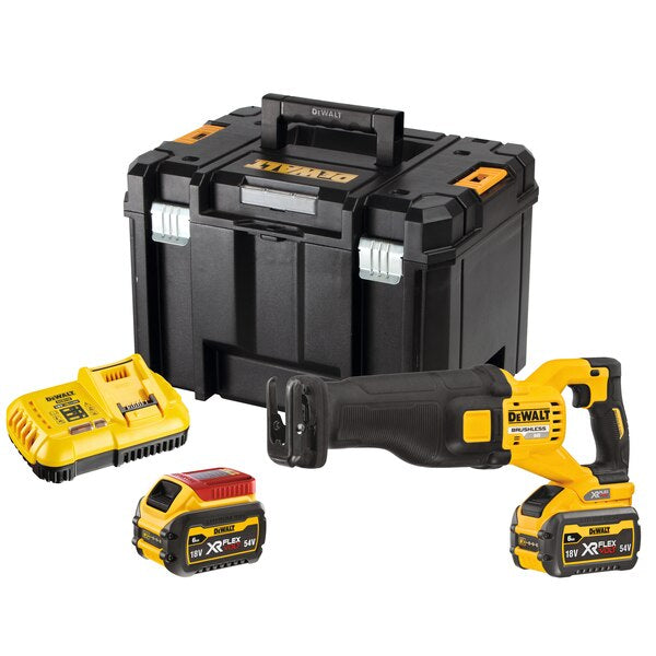 Dewalt DCS389T2-QW - Sega universale a gatuccio a batteria 54V XR FLEXVOLT - 2 x 6 Ah