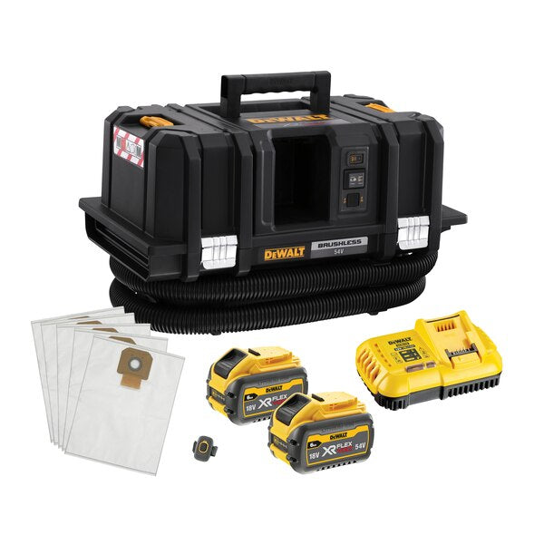 Dewalt DCV586MT2-QW - Aspiratore solidi/liquidi XR Flexvolt 54V 2 x FV 6.0Ah