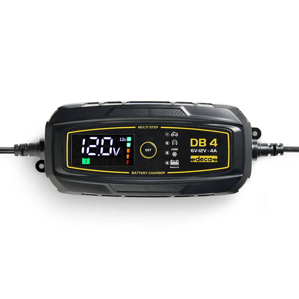 Deca DB 4 - Caricabatterie mantenitore auto moto 12V fino 90Ah
