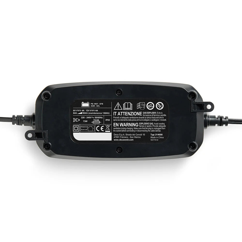Deca DB 4 - Caricabatterie mantenitore auto moto 12V fino 90Ah