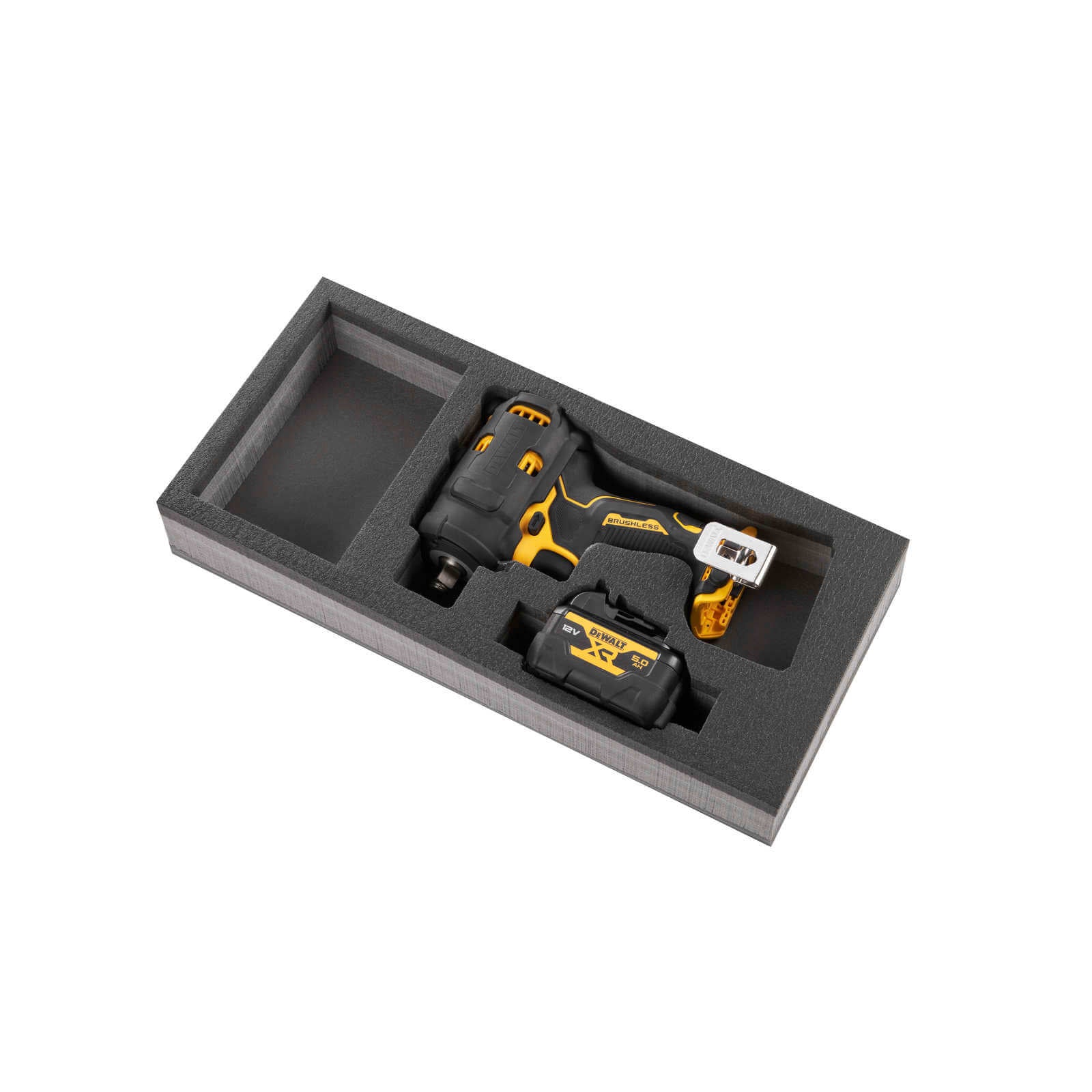 Dewalt DCF901P1G-QW - Avvitatore a impulsi a batteria 1/2" - termoformato - 1 batteria 12V 5Ah