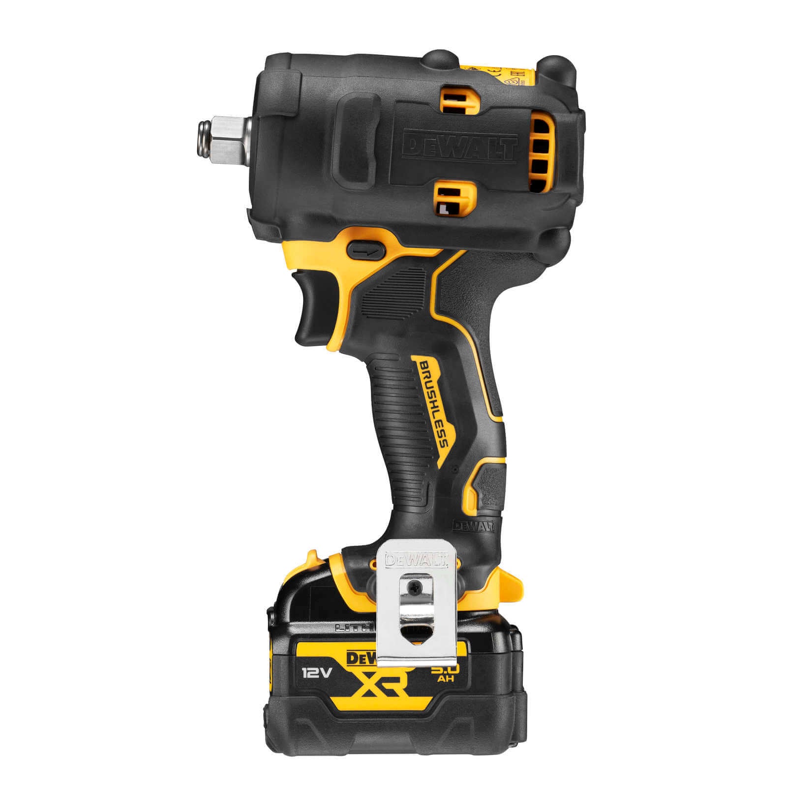 Dewalt DCF901P1G-QW - Avvitatore a impulsi a batteria 1/2" - termoformato - 1 batteria 12V 5Ah
