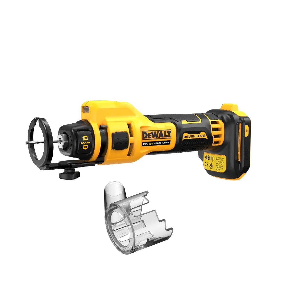 Dewalt DCE555N-XJ - Rifilatore fresa per cartongesso a batteria 18V - solo corpo