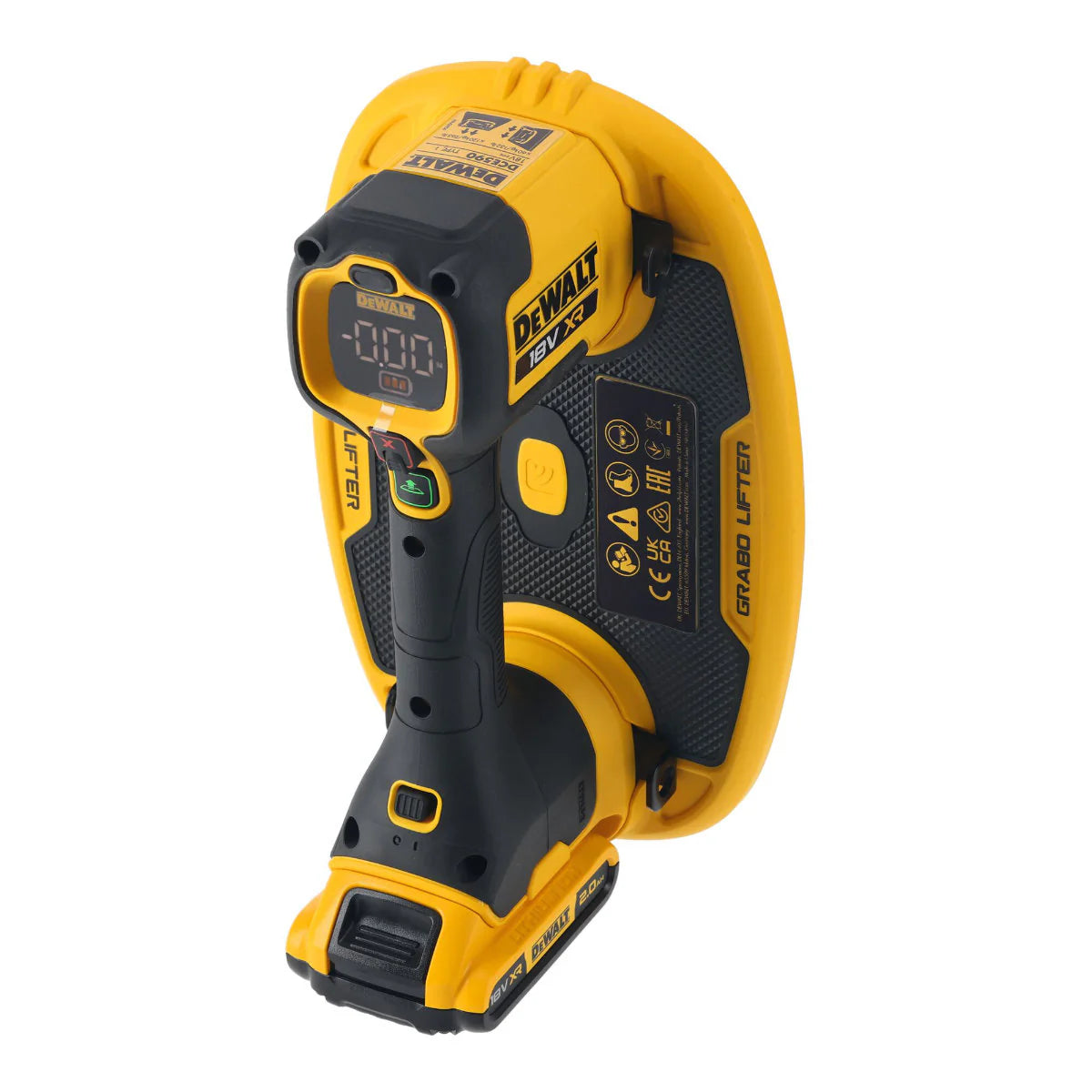 Dewalt GRABO DCE590D1T-QW – Ventosa sollevatore a batteria XR 18V per lastre e pannelli - 1 X 2Ah