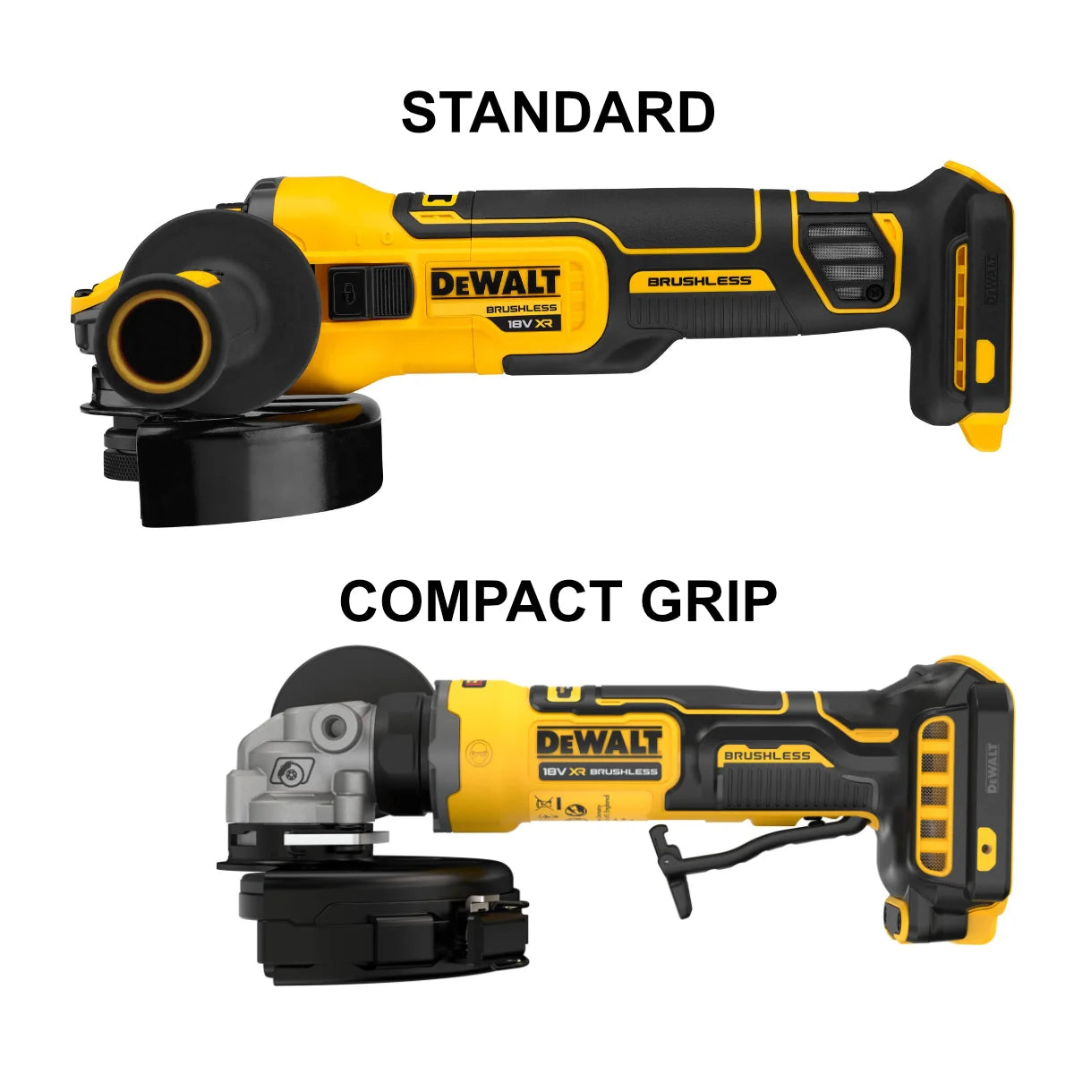 Dewalt DCG404NT-XJ - Smerigliatrice angolare compatta 125mm, a batteria 18V, solo corpo