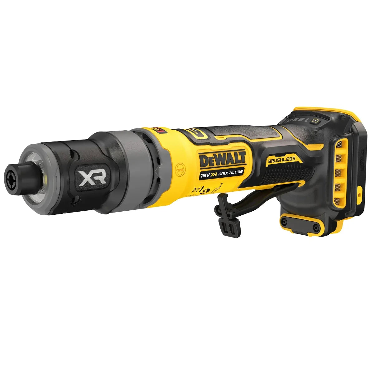 Dewalt DCG420N-XJ - Smerigliatrice assiale 6mm, a batteria 18V, solo corpo