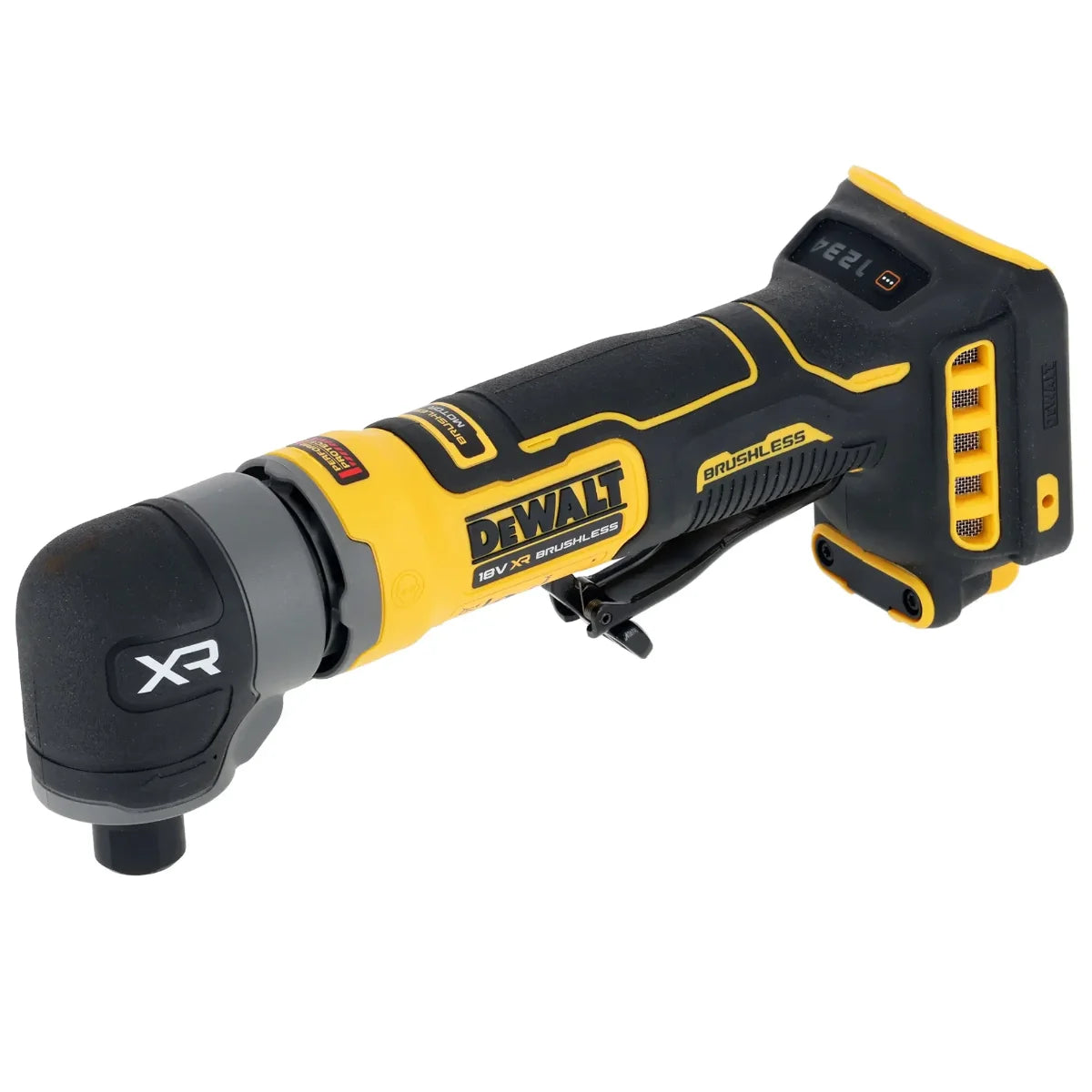 Dewalt DCG421N-XJ - Smerigliatrice assiale ad angolo retto 6mm, a batteria 18V, solo corpo