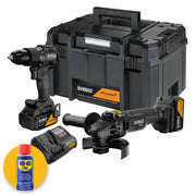 Kit Dewalt McLaren DCK2223MP2T-QW, trapano con percussione + smerigliatrice 18V, 2 x 5Ah