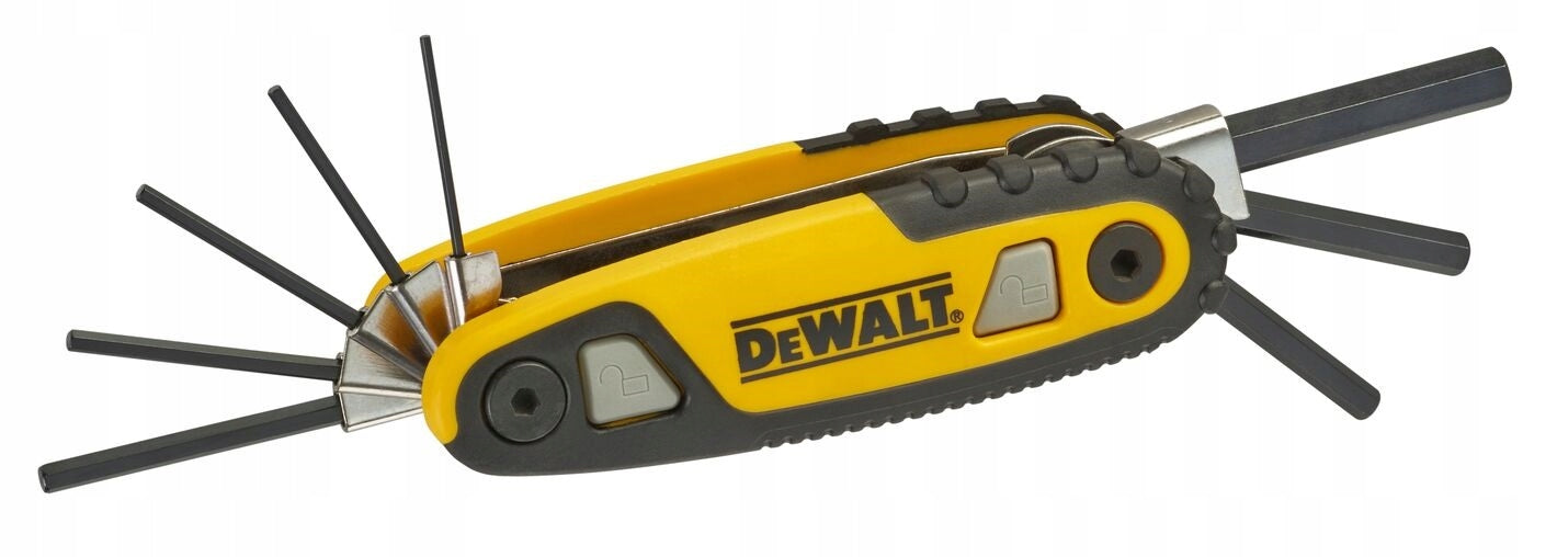 Dewalt DWHT70263-0 - Set chiavi a brugola esagonali pieghevoli con supporto - 8 chiavi