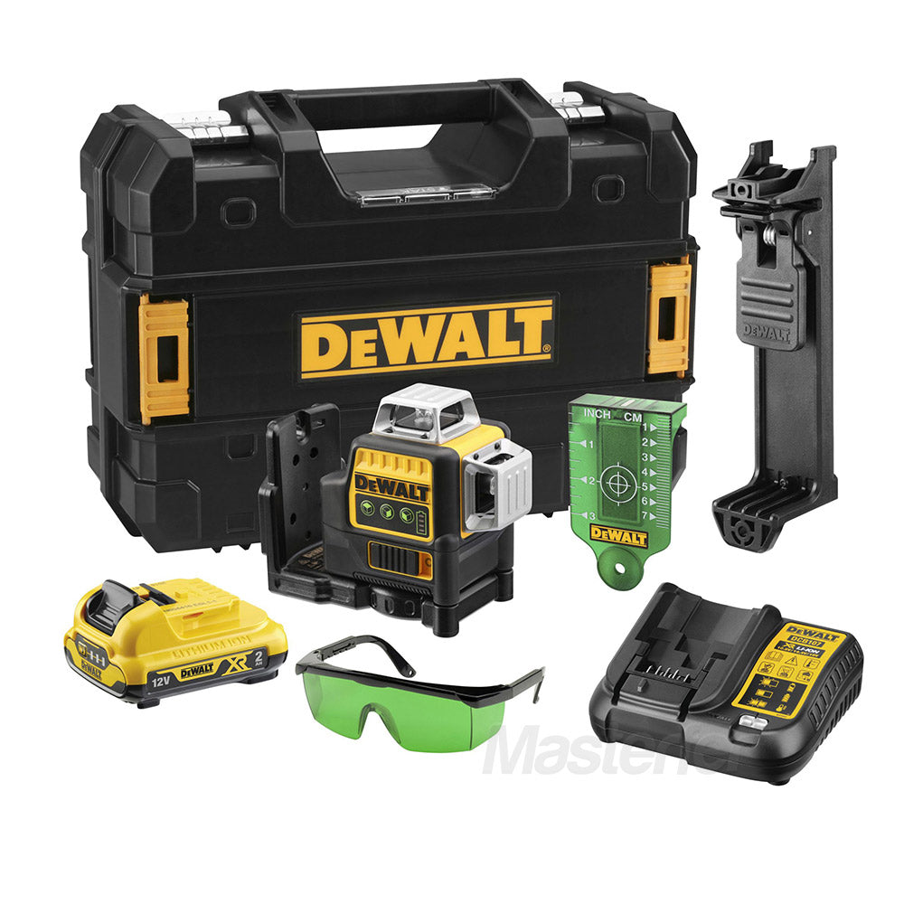 Tracciatore laser Dewalt DCE089D1G - 3 linee 360° XR 10.8V raggio verde