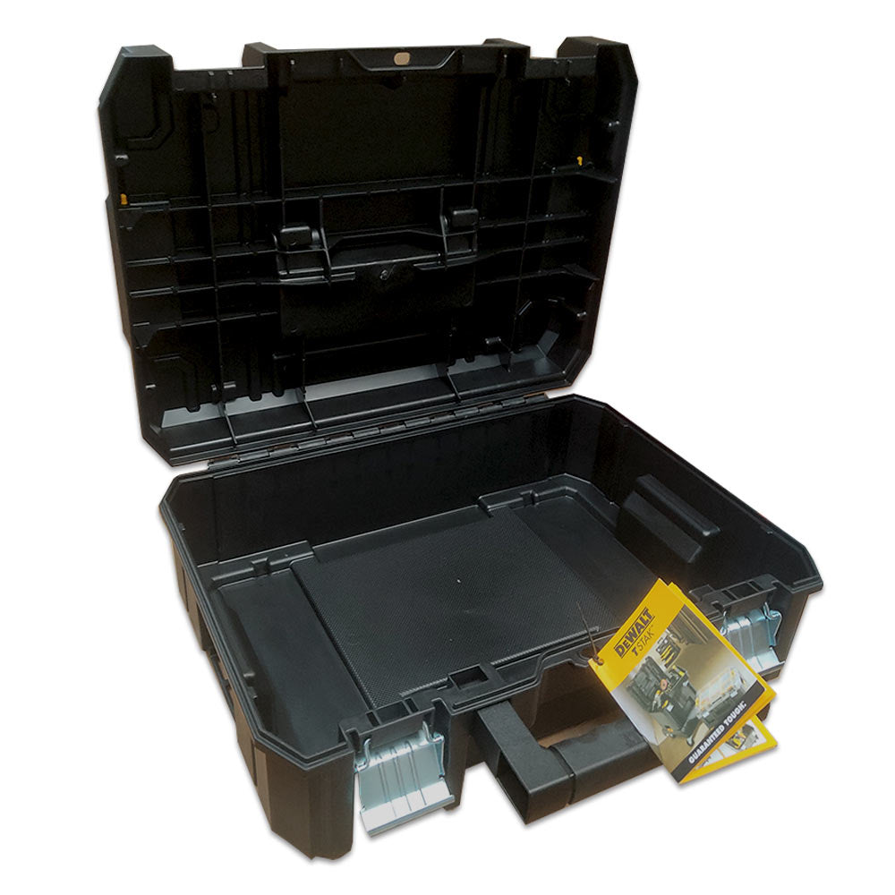 Dewalt T-Stack valigetta vuota per elettroutensili aperta