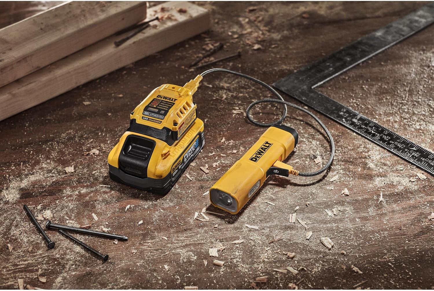 Dewalt DCL183 - Torcia led magnetica ricaricabile USB 