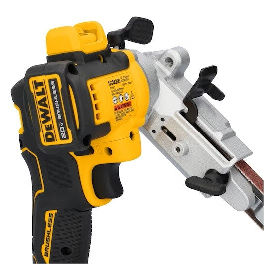 Dewalt DCM200E2T-QW - Levigatrice a nastro a batteria 18V per finitura e sbavatura - 2 x 18V Powerstack