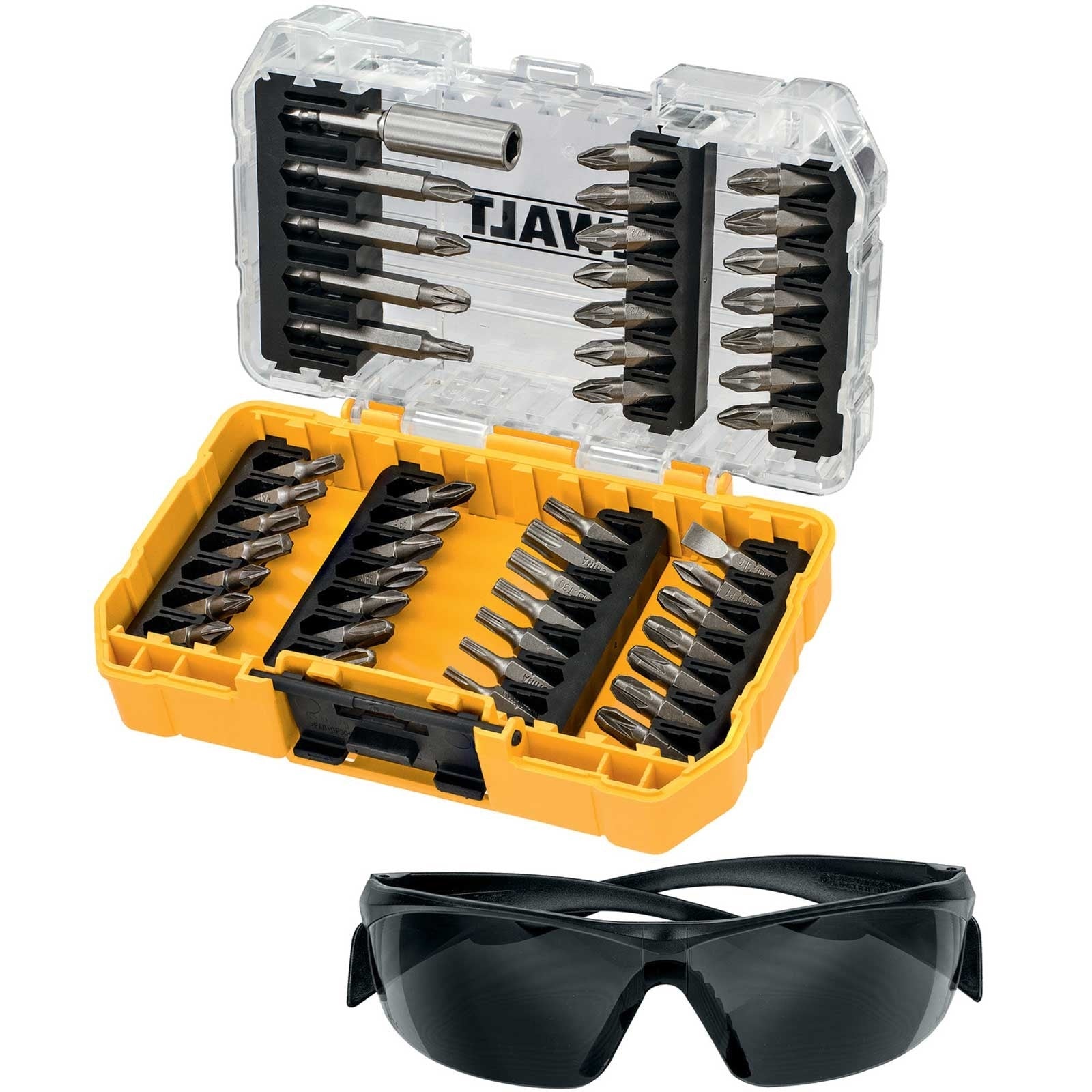 Set inserti per avvitatore Dewalt DT70703-QZ da 47 pezzi + Occhiali protettivi in OMAGGIO