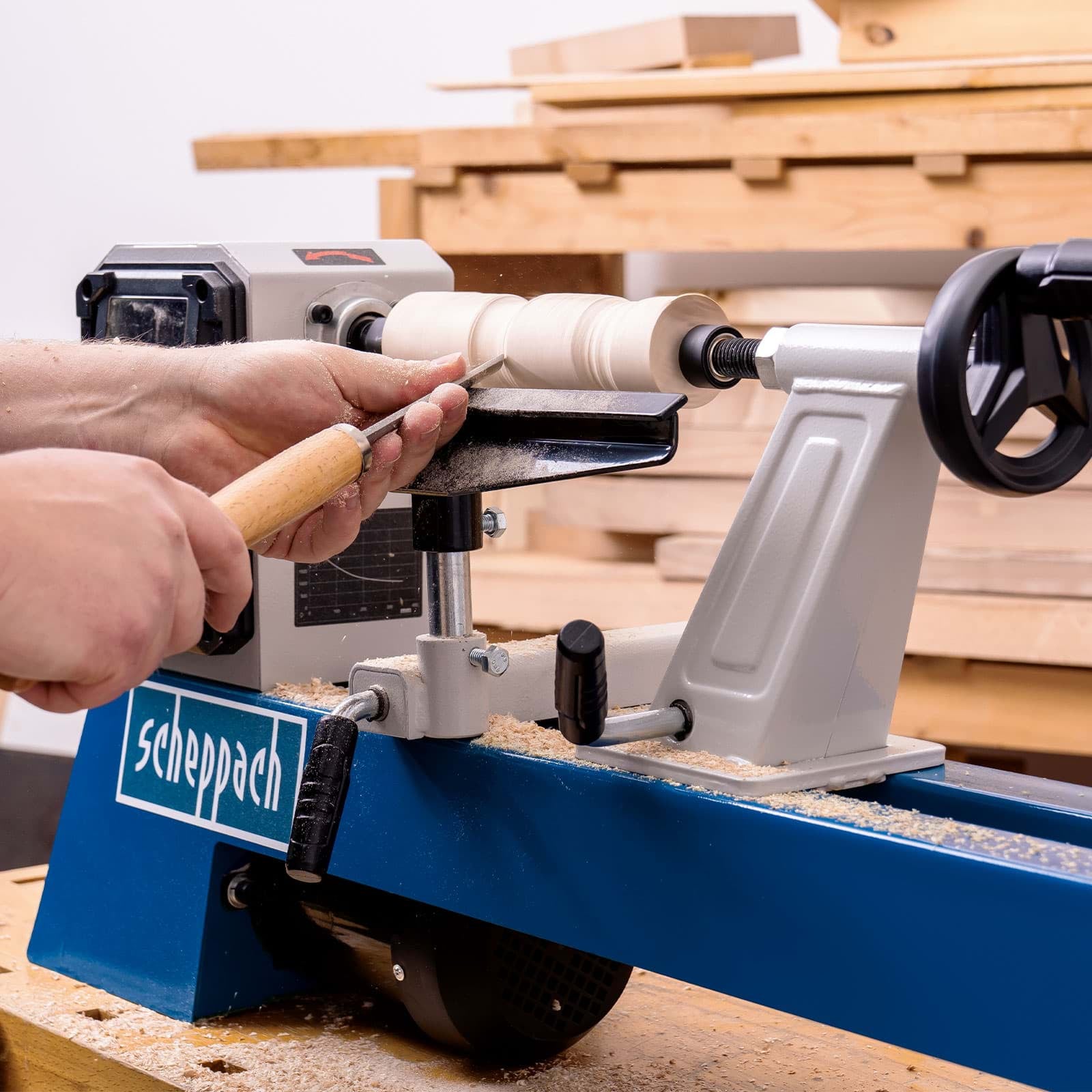 Scheppach DM500T - Tornio per legno 400w - 500mm 