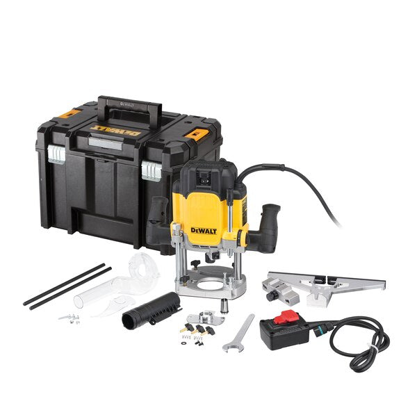 Dewalt DWE627KT-QS - Elettrofresatrice elettronica 2300W con interruttore di sicurezza