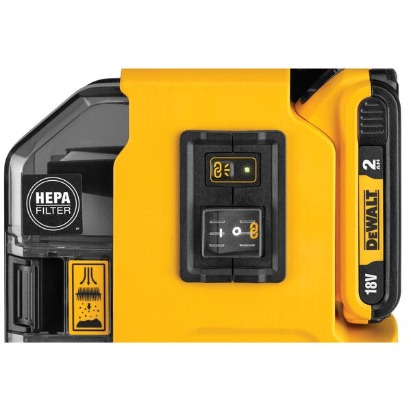 Dewalt DWH161D1-QW - Aspiratore a batteria per tassellatori